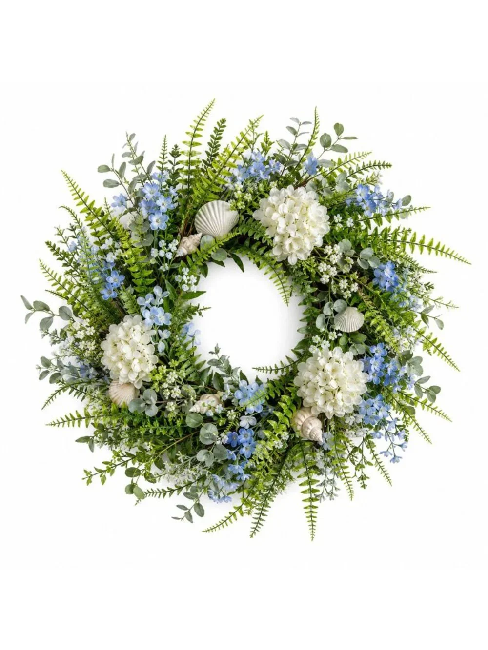 Artificial Boston Fern Picks Set of 10, 15 Inch Faux Fern Greenery, Floral Fille